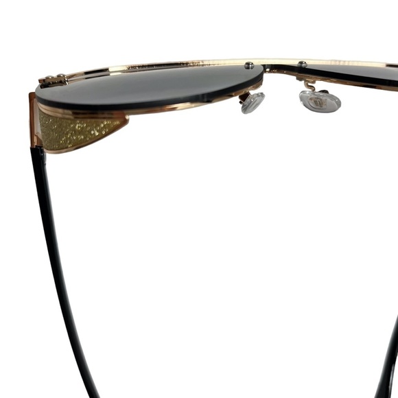 SUNGLASSES Fashion Black Gold Smokey Lenses Summer Vacation Beach Glasses - Picture 9 of 16